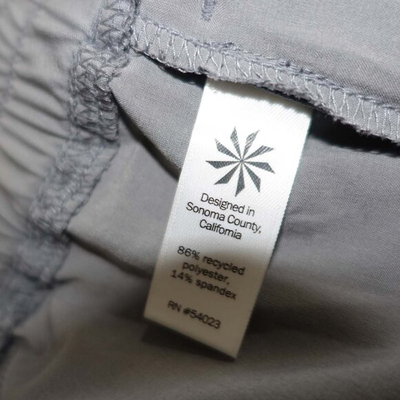 Athleta Women's La Viva Capri Pants Size 16 Gray 23.5" Inseam Elastic Waist - Picture 5 of 8